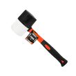 Ciocan din cauciuc cu maner din fibra de sticla, cap rotund 1100 g, Verke