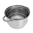 Set de 6 oale din inox cu capac sticla, fund termic multistrat, Kinghoff