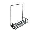 Raft pentru baie, 31 cm, metalic, negru, Sepio