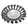 Perie de sarma circulara, cu toroane, otel inoxidabil, 125mm, M14, pentru polizor, Verke