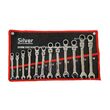 Set chei cu clichet si balama, 12 piese, 8 - 19 mm, Silver