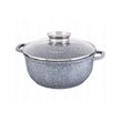 Cratita din aluminiu turnat cu strat de ceramica, marmorat, 6.8L, 28cm, Klausberg