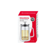 Infuzor transparent, din sticla, cu perete dublu, pentru cafea, ceai si lapte, 350ml, Klausberg