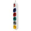 Prelungitor electric 5 metri, 5 prize, corp ignifug, Kraft