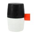 Ciocan din cauciuc cu maner din lemn, cap rotund 660 g, Verke