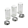 Set 12 recipiente pentru condimente, cu suport, inox si sticla, Kinghoff