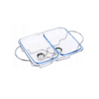  Set 2 vase termoizolante cu capace din inox,1.5L, chafing dish cu lumanare, pentru bufet, Kinghoff
