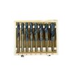 Trusa burghie cobalt, 8 piese, Silver