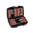Set biti, cap surubelnita, adaptoare, 45 piese, Silver