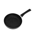 Tigaie din aluminiu, marmorata, 22 cm, negru, KingHoff