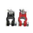 Set 2 borne din aluminiu pentru baterii, plus 19 mm si minus 17 mm, Satra