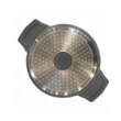  Set 3 oale si 2 tigai marmorate 20cm  24cm 24 cm  28cm  28cm, premium din aluminiu acoperite cu marmura, negru, Klausberg
