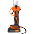 Foarfeca electrica pentru gard viu, pomi, vita-de-vie, cu acumulator, 2 x 21 V, 2 Ah, Kraft