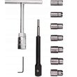  Set freze pentru reconditionat scaun injectoare, 10 piese, Silver