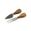 Set 3 ustensile pentru taiat si servit branzeturi, lemn de salcam, Kassel