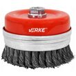 Perie sarma tip cupa, cu toroane, otel, 125mm, M14, pentru polizor, Verke