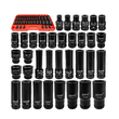 Set chei tubulare de impact lungi, 1/2" 8 - 32 mm, 35 piese, Verke