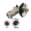Angrenaj unghiular, cap reductor pentru motocoasa, 9 caneluri, 28 mm, PowerX