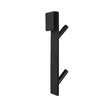 Agatatoare din otel pentru cabina de dus, negru, 17.6x5.5x3 cm, Sepio