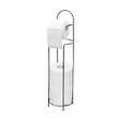Suport pentru hartie igienica, metal, negru, 4 role Sepio
