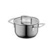 Oala cu capac, din inox, parte inferioara cu 5 straturi, diametru 16 cm, capacitate 1.6 litri, calitate premium, Infinity Florina