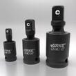 Set 3 articulatii cardanice, adaptoare pentru impact, 1/4", 3/8", 1/2", 75 mm, Verke