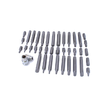 Trusa biti, imbusuri hexagonale, torx, 40 piese, cutie metalica, Asta