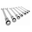Set de 7 chei combinate, cu clichet, balama, 8-19mm, Verke