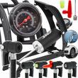 Pompa de picior cu  manometru piston dublu pentru umflat, presiune 7 bari, Verke