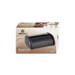 Cutie pentru paine, din inox lacuit, 44 x 27 x 18.5 cm, neagra, Kinghoff