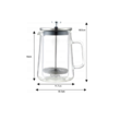 Infuzor pentru cafea, ceai,  din sticla, 600 ml,  Klausberg
