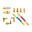 Set de 11 adaptoare pentru aerul conditionat, R12-R134A, Satra