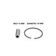 Piston complet compatibil Husqvarna 36, 136, 137, 38mm, bolt 10, PowerX 