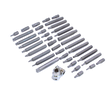 Trusa biti, imbusuri hexagonale, torx, 40 piese, cutie metalica, Asta