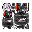 Compresor de aer cu piston, capacitate rezervor 38 litri, 2 CP, debit 120 l/min, 8 bari, Verke