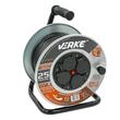 Rola prelungitor cablu pentru curent cu cadru metalic 25 metri 3 x 2,5 mm Verke