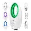 Ventilator vertical cu telecomanda, 60 W, 3 viteze, timer 7.5h, oscilatie, lumina ambientala, LED cu 4 culori, alb, Velano