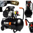 Compresor 50L cu 1 cilindru pe ulei, BLACK