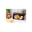 Cutie pentru paine, din inox lacuit, 44 x 27 x 18.5 cm, neagra, Kinghoff