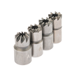 Trusa de freze pentru curatare locas injector, rectificare scaun injectoare, 15, 17, 19 mm, 6 piese Satra