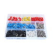 Set pini terminali izolati, sertizabili, borne electrice de imbinare, 1200 piese, Asta