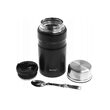 Termos pentru alimente 0,75 l, negru, Kinghoff
