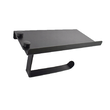 Suport pentru hartie igienica, 8,5 x 17,5 x 8 cm, negru, Sepio