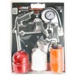 Kit compresor, set accesorii, pistol suflat, vopsit, umflat, antifonat, furtun compresor 5m, 5 piese Verke