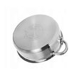 Oala din inox cu capac din sticla, 24cm,Fund termic multistrat, 3.5l Klausberg