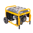Generator de curent pe benzina 3 kw, 2 in 1, monofazic si trifazic, motor in 4 timpi, pornire la cheie si la demaror, stabilizator de tensiune AVR, Powermat