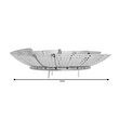 Strecuratoare pentru gatit la abur, pentru fructe si legume 24 cm Kinghoff
