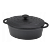 Cratita, oala din fonta cu capac, 33x26x11,5 cm, 6.2 litri, negru, Kinghoff