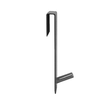 Agatator pentru prosop, din otel, montaj pe cabina de dus, argintiu, 13.5x4x3 cm, Sepio