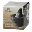 Mojar cu pistil din marmura, 8.5x5 cm negru, Kinghoff